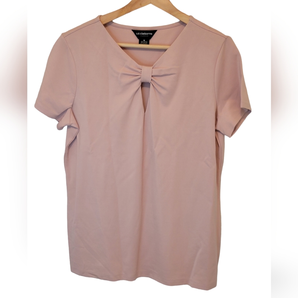 Liz Claiborne Women's Pink Career Blouse Size Medium
